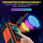 ANHTCzyx 12V/24V 6-180AH 7-Stage Smart Car Motorcycle Battery Charger, EU Plug, US Plug, UK Plug, AU Plug