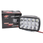 15W Electric Motorcycle External Strong LED Headlight, With Screws, With Screws + Pipe Clamps, With Screws + Pipe Clamps + Switch + 2m Extension Cord