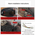 48-72V Electric Motorcycle One-Button Start Remote Lock Anti-Theft Alarm, Two-wheeler, Three-wheeler