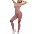 Women Sports Bra and Leggings Two-Piece Set Yoga Wear Fitness Set, S, M, L, XL