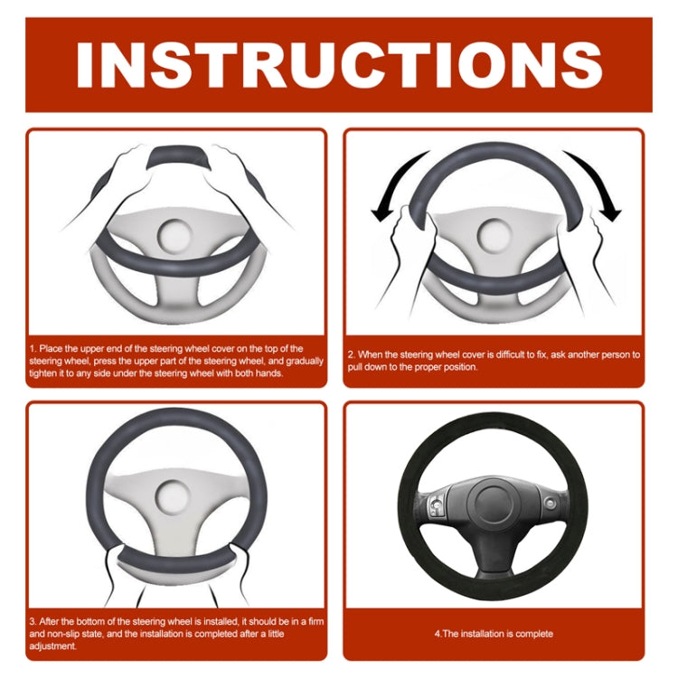 Rayhong Universal Car Quick-heating Heated Steering Wheel Cover, 38cm