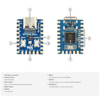 Waveshare Pico-Like MCU Board Based On Raspberry Pi RP2040, Zero, Zero-M
