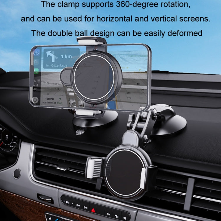 Central Control Instrument Panel Car Navigation Universal Phone Holder, X24-6 Clip Suction Cup