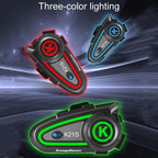 KUQIBAO K21S Motorcycle Riding Helmet Dual Intercom Bluetooth Headset With Lights, K21S