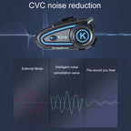 KUQIBAO K21S Motorcycle Riding Helmet Dual Intercom Bluetooth Headset With Lights, K21S