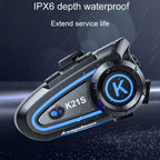 KUQIBAO K21S Motorcycle Riding Helmet Dual Intercom Bluetooth Headset With Lights, K21S