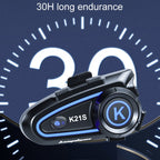 KUQIBAO K21S Motorcycle Riding Helmet Dual Intercom Bluetooth Headset With Lights, K21S
