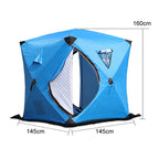 Winter Warm Windproof Fishing Tent Thickened Camping Tent, 1.45x1.45x1.6m Single