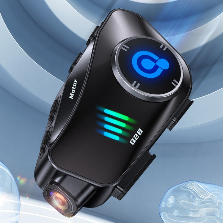 KUQIBAO Q28 Motorcycle Riding Helmet Bluetooth-compatible Headset Recorder, Soft Microphone, Hard Microphone, 2 In 1 Microphone
