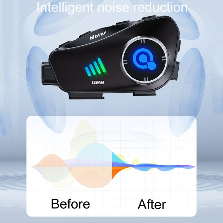 KUQIBAO Q28 Motorcycle Riding Helmet Bluetooth-compatible Headset Recorder, Soft Microphone, Hard Microphone, 2 In 1 Microphone