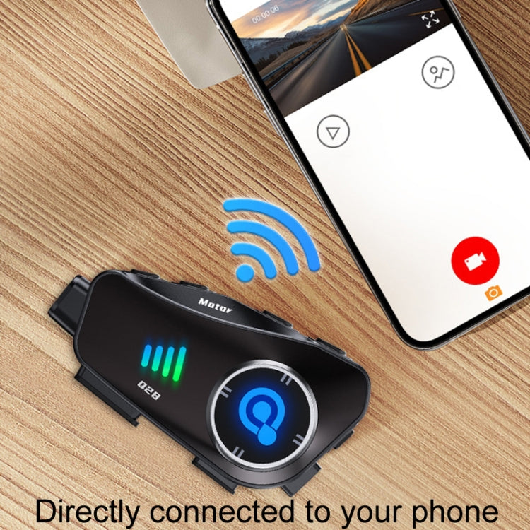 KUQIBAO Q28 Motorcycle Riding Helmet Bluetooth-compatible Headset Recorder, Soft Microphone, Hard Microphone, 2 In 1 Microphone