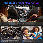 Car Cigarette Lighter One To Three With Switch Voltage Display, TR52