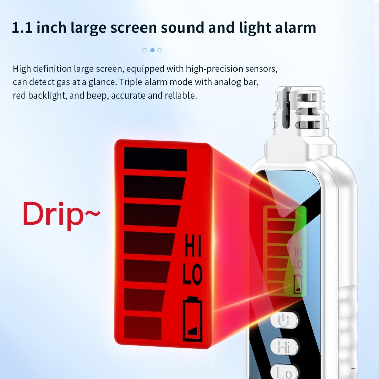 Portable Flammable Gas Methane Leak Detector Alarm