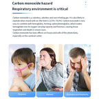 Portable Carbon Monoxide Detector Outdoor Home Detection Alarm, D6 Gray, D6 Blue