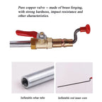 Car Tire Hand-crank Fast Inflation Rod Universal Air Filling Rod, Without Meter, With Meter