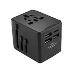 3 x USB & 1 x USB-C / Type-C Travel Plug Adapter International Universal Charging Block, HHT520 Black, HHT520  White