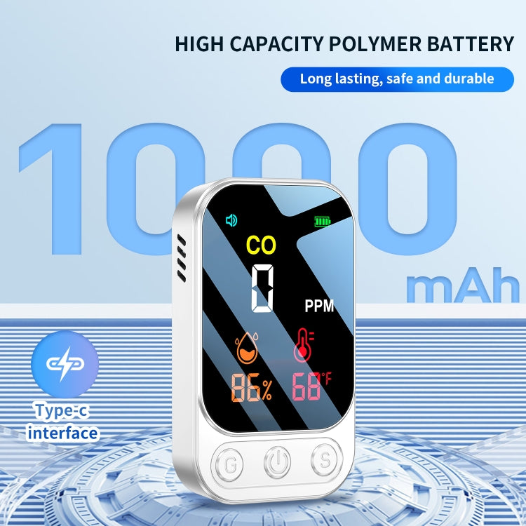 3 In 1 Multifunctional Portable Carbon Monoxide Detector