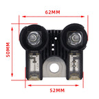 For Ford F-150 Raptor / Lincoln Pure Copper Battery Terminal Bipolar Fuse Holder, 120/200A, 125/250A