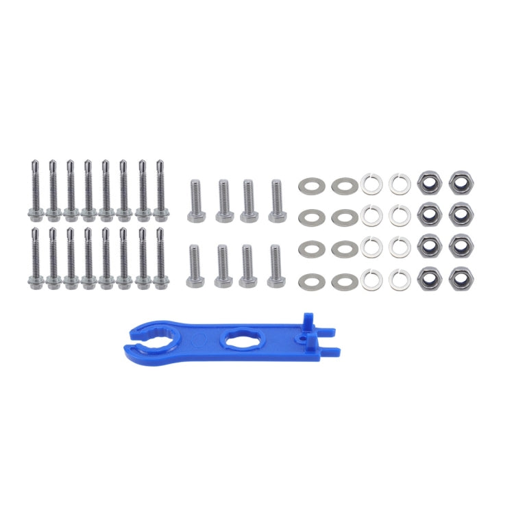57pcs /Set RV Yacht Solar Panel Z-Shaped Aluminum Alloy Bracket, 57pcs /Set