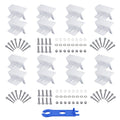 113pcs /Set RV Yacht Solar Panel Z-Shaped Aluminum Alloy Bracket, 113pcs /Set