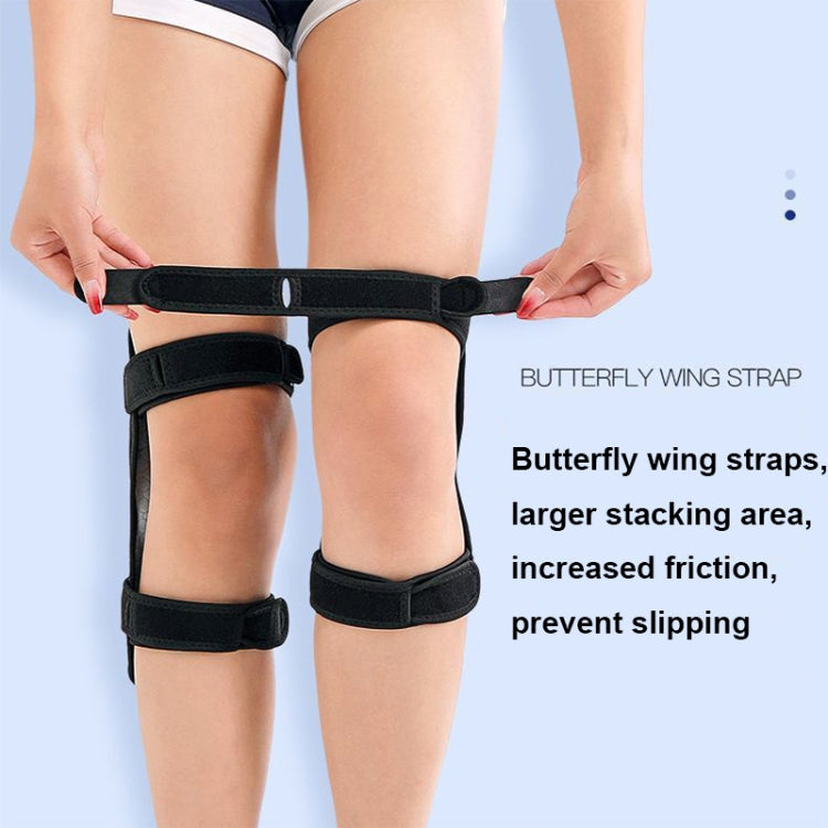 Knee Joint Sports Booster Knee Climbing Protection Support Gear Fitness Knee Pads, Single, 1pair