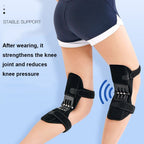 Knee Joint Sports Booster Knee Climbing Protection Support Gear Fitness Knee Pads, Single, 1pair