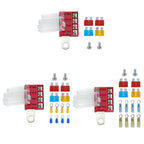 4-way RV Yacht Ignition Protection Battery Terminal Fuse Block, One, Two, Three