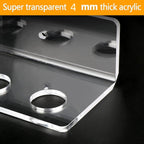 2pcs / Set Acrylic Billiard Cue Wall Mount Bracket Holds 6pcs Billiard Cues, YX134