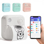 200DPI Mini Label Printer Thermal Inkless Black And White Printer With 1 Roll Printing Paper