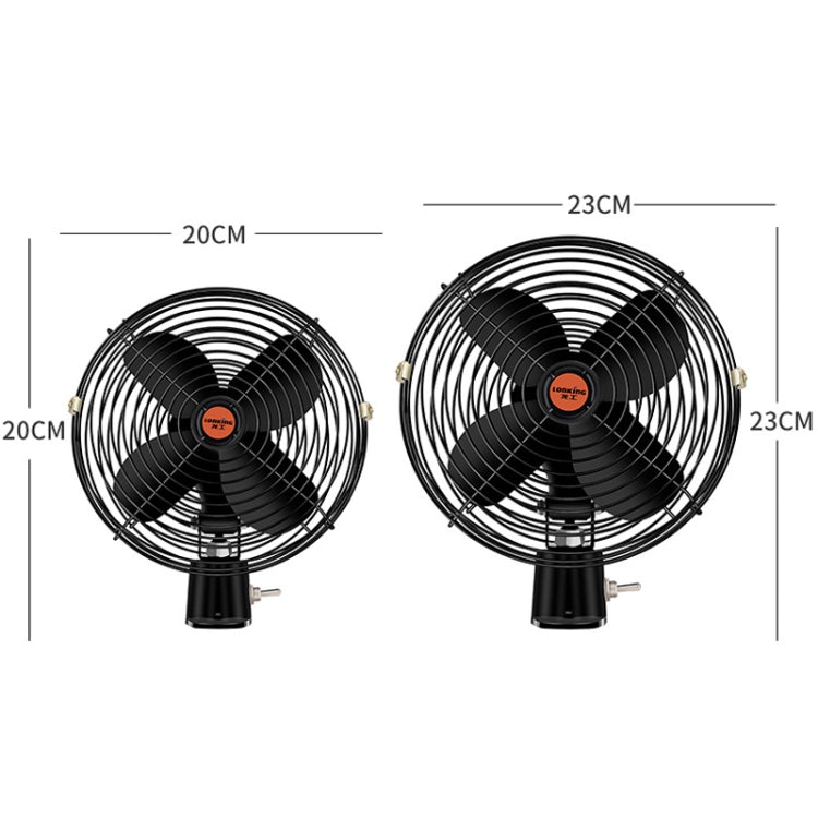 Engineering Car Excavator Strong Cooling High Power Fan, 6 Inch 12V, 6 Inch 24V, 8 Inch 12V, 8 Inch 24V
