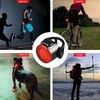 USB High Bright Bicycle Tail Light MTB Headlight Night Riding Safety Warning Light Cycling Equipment