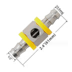 Fuel Pipe Fuel Pressure NPT Sensor T-type Barbed Connector, 1/2 inch