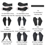 For Tesla Center Console Side Anti-kick Protective Pad, For 2024 Model 3 Driver Passenger Inner Side TPE, For 2024 Model 3 Driver Passenger Inner Side Leather, For 2024 Model 3 Rear Row TPE, For Model 3 Center Console Sides TPE                         ...