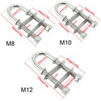 Stainless Steel U-bolts Marine Hardware Accessories, M8, M10, M12
