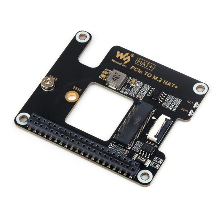 Waveshare For Raspberry Pi 5 PCIe To M.2 Adapter, NVMe Protocol M.2 SSD, Basic Kit, Basic Kit + 128GB, Basic Kit + 256GB
