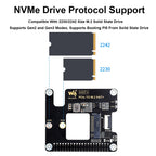 Waveshare For Raspberry Pi 5 PCIe To M.2 Adapter, NVMe Protocol M.2 SSD, Basic Kit, Basic Kit + 128GB, Basic Kit + 256GB