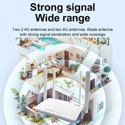 4G CPE Wireless Plug-In Router WiFi 6 Network Hotspot, EU Plug, EC21