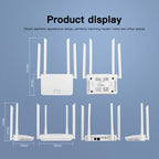 4G Wireless CPE Router Plug-in Mobile WiFi, EU Plug, Asian B1/3/5/7/8/38/40/41, European B1/3/7/8/20/38/40/41