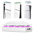 For PS5 Slim Top Dustproof Colorful Cooling Fan 3 Adjustable Speed, Top Fan