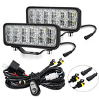 14W 9-30V 6 Inch Long Waterproof Car Work Headlight With Wire Set