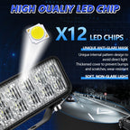 14W 9-30V 6 Inch Long Waterproof Car Work Headlight With Wire Set