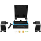 For XBOX Series S Wall Mounted Cooling RGB Multi-function Base With Fan and Hook, Wall Mounted Rack