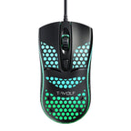 T-WOLF V15 Honeycomb Wired USB Gaming Mouse with RGB Lighting Ergonomic Hollow Design for PC Office Home Use