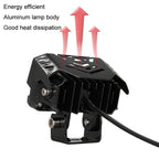 Motorcycle Spotlight High Bright Two Color Modified External Waterproof LED Lens Headlight, 20W, 12W