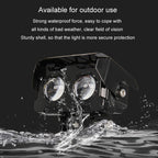 Motorcycle Spotlight High Bright Two Color Modified External Waterproof LED Lens Headlight, 20W, 12W