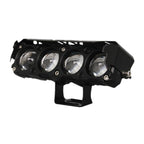 Motorcycle Spotlight External Lens Car LED Headlight Strong Spot Fog Light, Near Yellow+Far White-3 Wires, Flashing-2 Wires