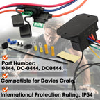Digital Radiator Fan Controller Switch Automotive Fan Wiring Harness, 12V, 24V