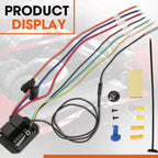 Digital Radiator Fan Controller Switch Automotive Fan Wiring Harness, 12V, 24V