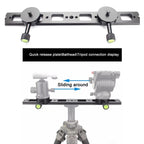 Double Camera Bracket Arca Swiss Quick Release Plate, Movable Base, PU240, PU360