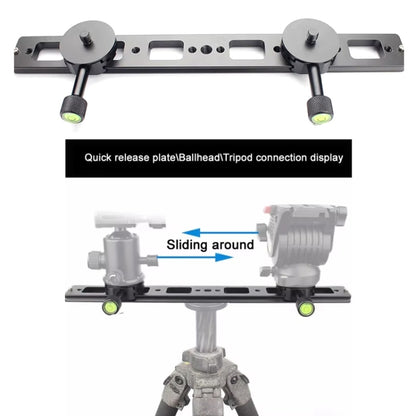 Double Camera Bracket Arca Swiss Quick Release Plate, Movable Base, PU240, PU360